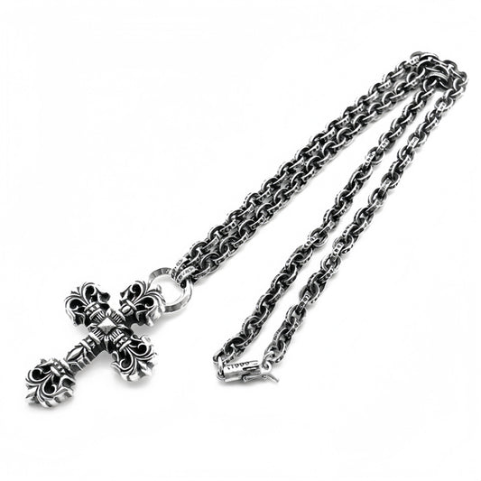 Chrome Hearts ペーパーチェーンネックレス(ダガーペンダント付き)