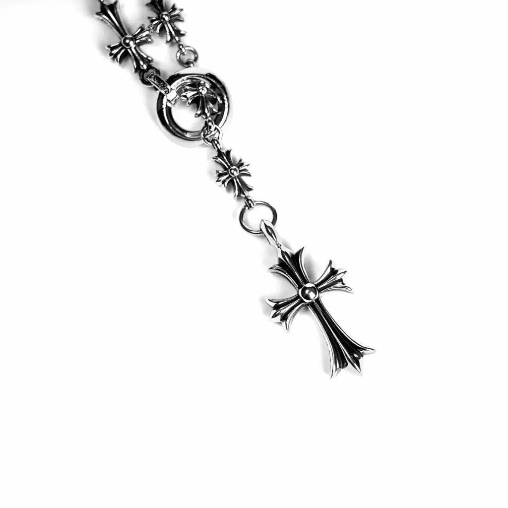 Chrome Hearts クロス&ベイビーファットチャーム(タイニーE CHプラスチョークチェーン付き)