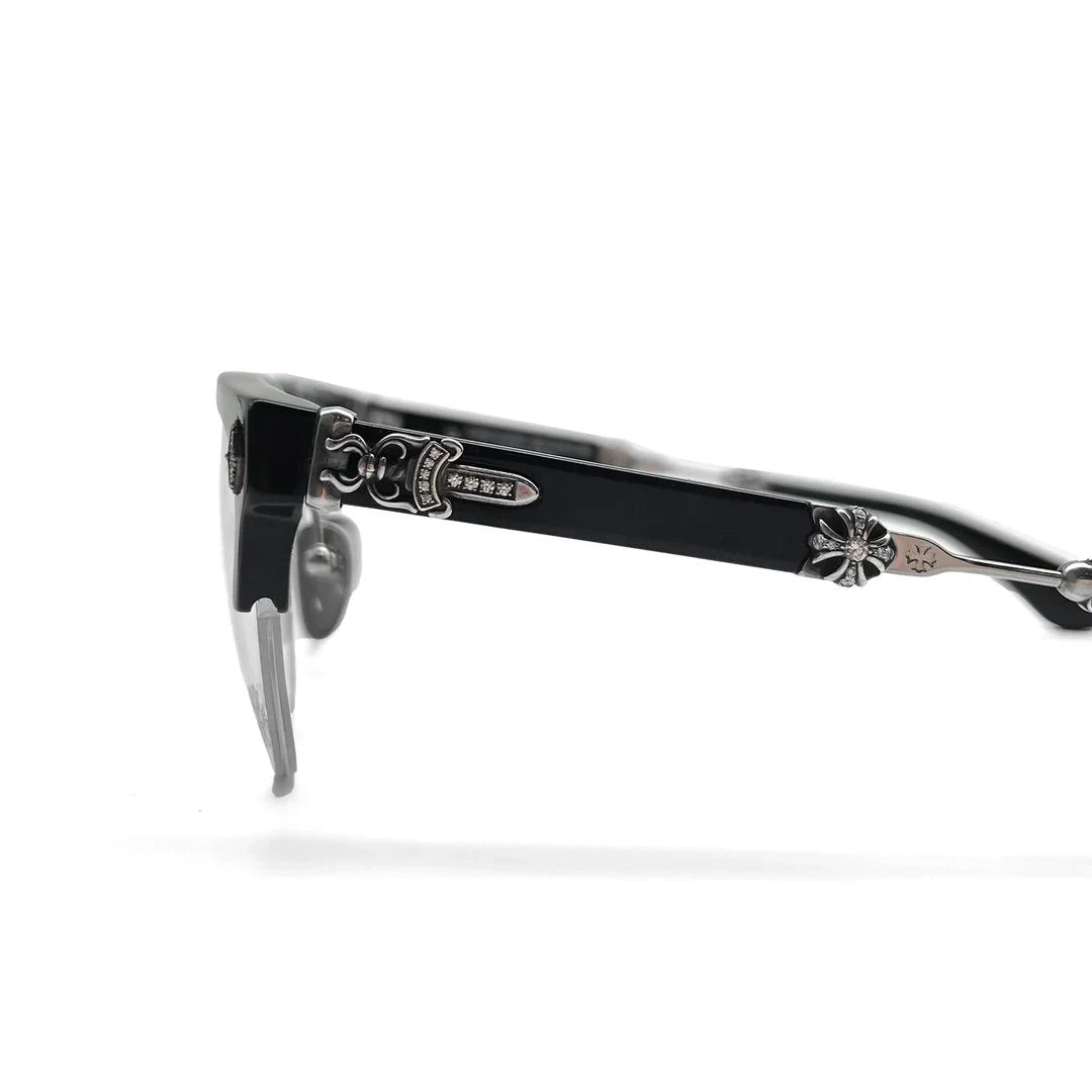Chrome Hearts エヴァジリスト ダイヤモンド BK/SS メガネ