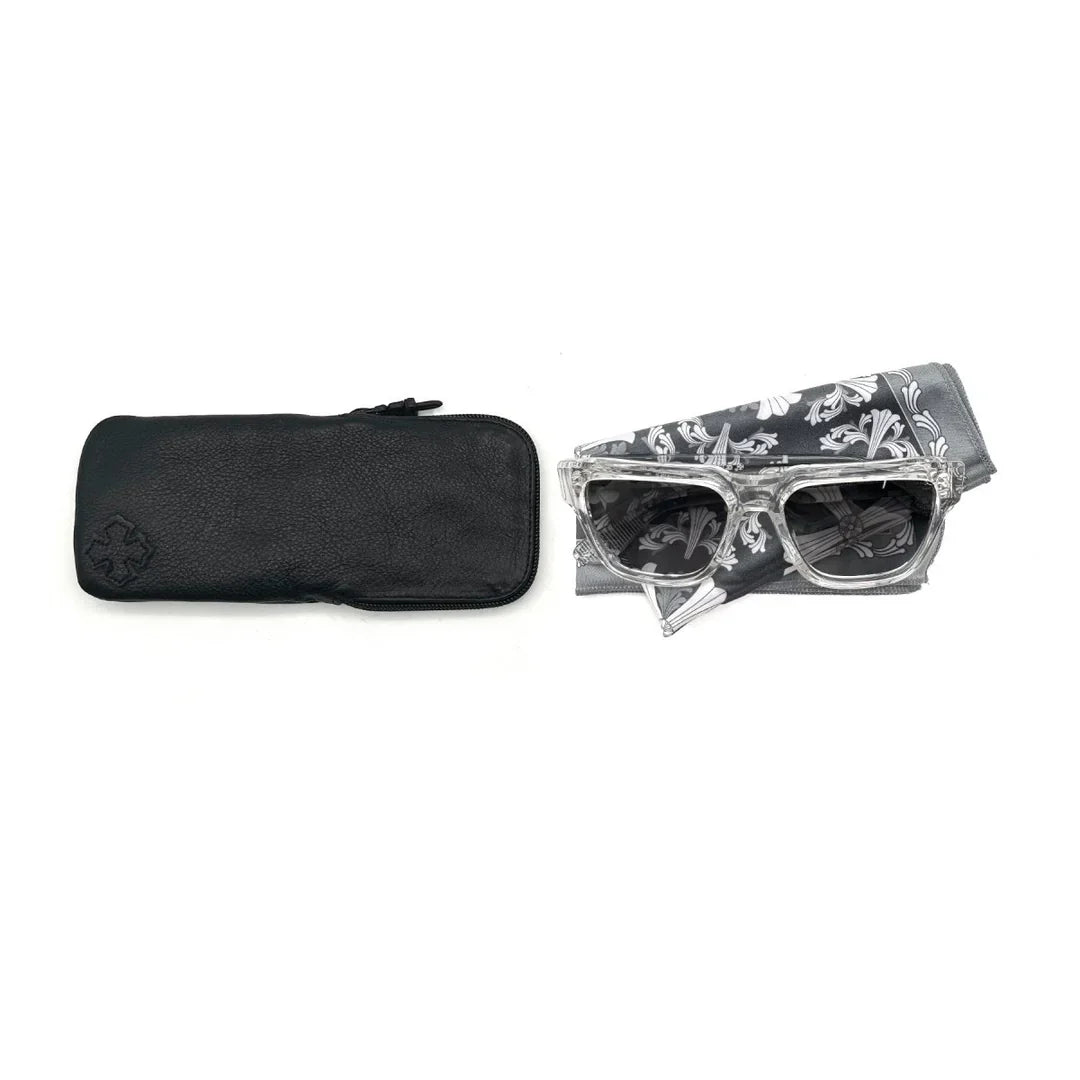 Chrome Hearts MIDIXATHRILL I CRYS シルバーサングラス