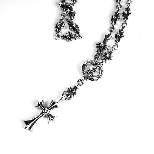 Chrome Hearts クロス＆ベイビーファットチャーム（タイニーE CHプラスチョークチェーン付き）