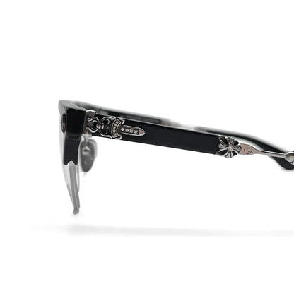 Chrome Hearts エヴァジリスト ダイヤモンド BK/SS メガネ